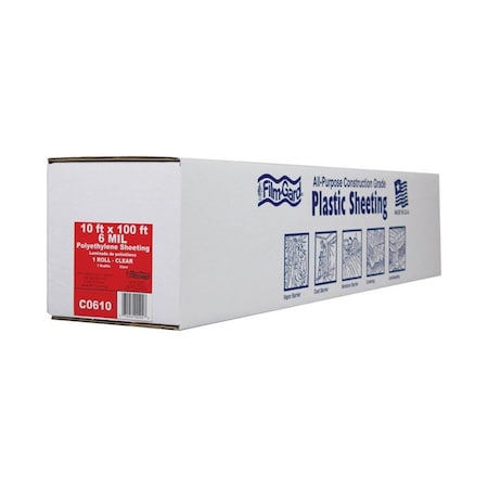 Berry Plastics 626033 6 mil 10 x 100 ft. Film Polyethylene Sheeting - Clear BE11888